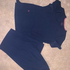 HeartSoul scrub set navy